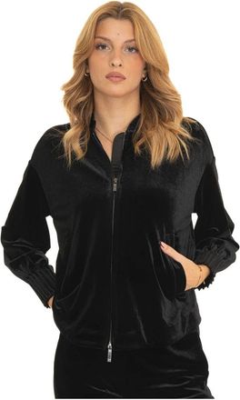 Emporio Armani Blouson Jacket - Dames - Vesten met rits - Zwart - S - Polyester - Hoodies & sweatvesten