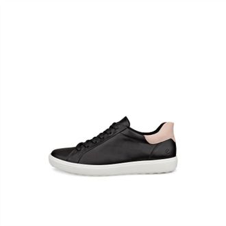 Ecco Womens Soft 7 Sneaker In Black/rose Dust