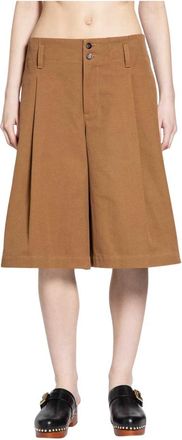 Chlo&eacute; High-Rise Wide Leg Bermuda Shorts