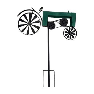 OEM Escultura Decorativa Antigua De Molino De Viento Con Forma De Tractor - Verde