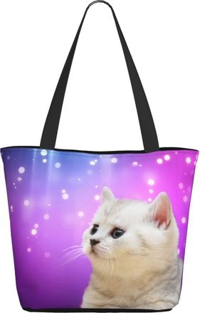 AOOEDM Cute Animal Cat Ladies Shopping Bag 13x11x7in.The Perfect ValentineS Day Gift.It Is The Best ValentineS Day Gift For Mom, Daughter, Wife,Etc