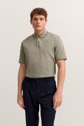 Bugatti Poloshirt BUGATTI Modern Fit, Herren, Gr. XXL, 130, moos, 100% Baumwolle, unifarben, normal, ohne Ausschnitt, Rippb&uuml;ndchen, Shirts Poloshirt, Basic Es