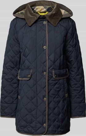 Gil Bret Steppjacke mit Kapuze in Marine, Gr&ouml;&szlig;e 36