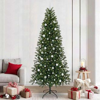 vidaXL &Aacute;rbol De Navidad Artificial Con 300 Led Verde 240 Cm Pe Y Pvc