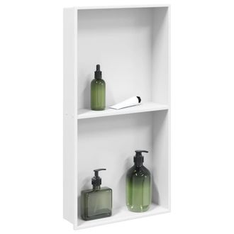 vidaXL Nicchia Per Doccia Bianco Opaco 32x62x9cm In Acciaio Inox - Vidaxl