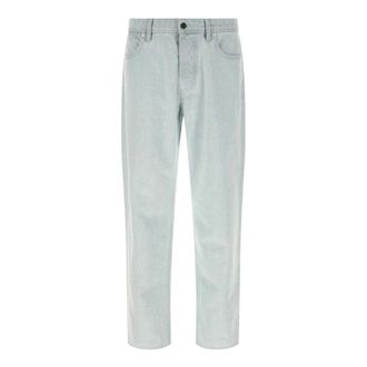 Stone Island Straight Jeans, male, Blue, Size: W34 Cotton Denim Jeans