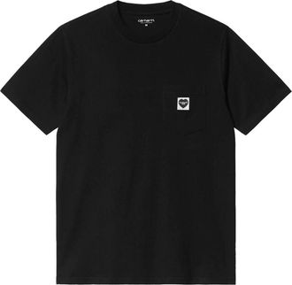 Carhartt Work in Progress Pocket Heart Short Sleeve T-Shirt Black I032128-00E-XX