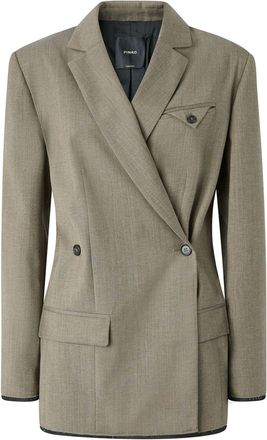 Pinko Blazer effetto mélange - L67 BROWN WATER BOTTLE