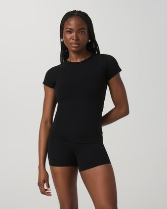 Vuori Clothing AllTheFeels Short Sleeve Essential T-Shirt | Black | XS, Size Extra Small