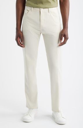 BOSS Delaware Five Pocket Straight Leg Pants in Open White at Nordstrom, Size 35 X 32