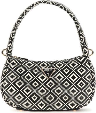 Guess Rianee Hobo Tas - Dames - Schoudertassen - Zwart - ONE Size - Tassen