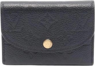 Louis Vuitton Pre-owned Wallets, female, Black, Size: ONE SIZE Pre-owned Portemonnaie Rosalie Monogram Empreinte Coin Case