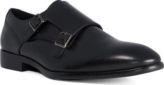 Dune London Mens SANDWELL Double Strap Monk Shoes Size UK 9 Black