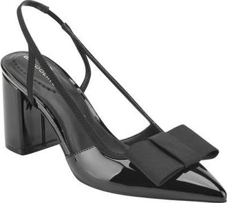 Bandolino Sanessa Slingback Block Heel Pump in Black at Nordstrom, Size 12