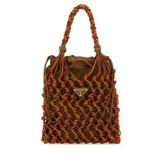 Prada Two-Tone Mesh Handbag