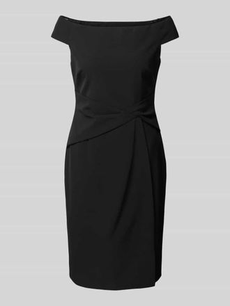 Lauren Ralph Lauren Knielanges Cocktailkleid mit Knotendetail Modell SARAN in Black, Gr&ouml;&szlig;e 46