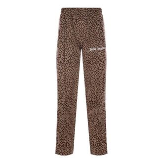 Palm Angels Leopard Track Pant Brown PMCJ001S22FAB0106103
