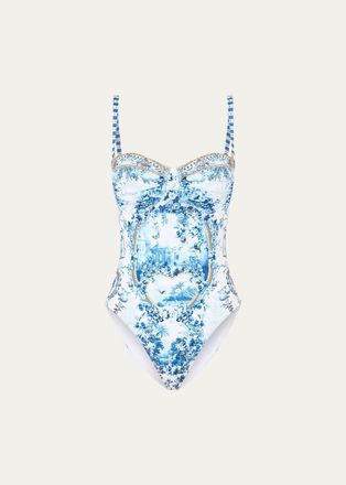 Camilla Ruched Cup Underwire One-Piece Swimsuit