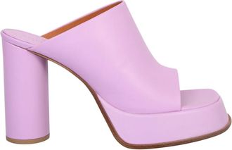AMBUSH Mule Platform Hoge Hak - Dames - Muiltjes - Paars - 40 EU - Leer - Schoenen