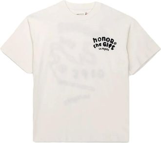 Honor The Gift LA Nights T-shirt met print - Beige