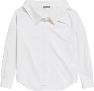 Balenciaga Stola Concealed-button Shirt