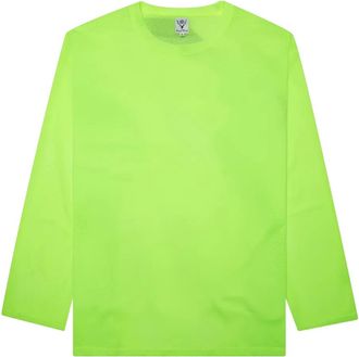 South2 West8 T-shirt con maglia in rete - Verde