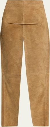 Rick Owens Sliced Suede Maxi Skirt