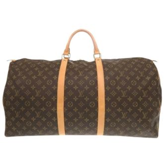 Louis Vuitton Pre-owned Boston Bag - Heren - Vintage Weekendtas - Bruin - ONE Size - Vintage