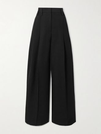Jil Sander Pantaloni A Gamba Larga Con Pinces - Nero