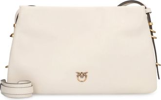 Pinko One- Two- Three Leren crossbodytas - Dames - Schoudertassen - Wit - ONE Size - Katoen - Tassen