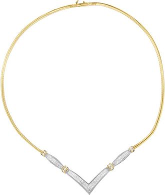 House of Brilliance Haus Of Brilliance 14K 2.07 Ct. Tw. Diamond Statement Necklace