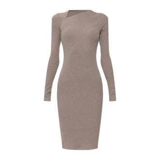 Maison Margiela Knitted Dresses, female, Beige, Size: XS Fitted Dress