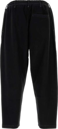 Moschino Mens Black Cotton Joggers Fantasianero Exterior: Pantaloni Trousers