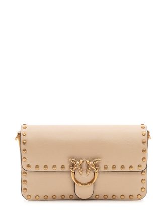 Pinko Beige Love One Baby Crossbody Bag