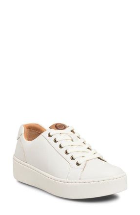 B&oslash;rn Mira Platform Sneaker in White Leather at Nordstrom, Size 7.5