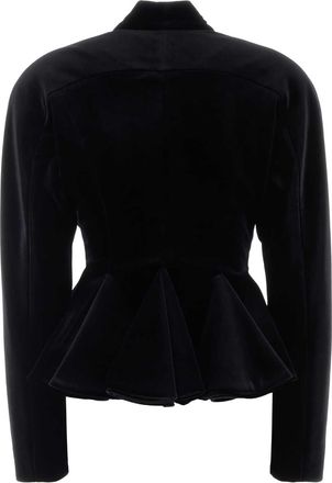 Alberta Ferretti Velvet Blazer - Black