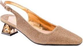 Lady Couture Ruby Slingback Pump in Gold at Nordstrom Rack, Size 10