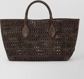 Gianni Chiarini tote bag structured silhouette suede finish