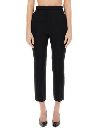Max Mara Black Regular Flat Front Pants