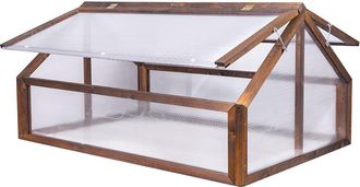 OEM Invernadero De Jard&iacute;n Greenspot - 120 X 80 X 60 Cm, Mini Invernadero De Madera Para Jard&iacute;n, Con Cubierta Que Se Abre Hacia El Arriate, Cubierta Para B