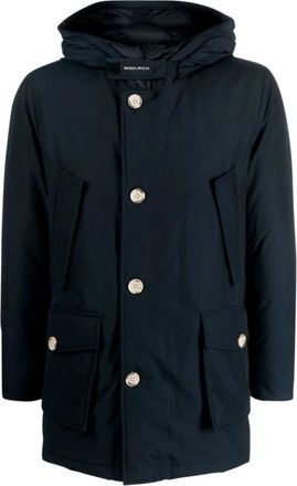 Woolrich Blauwe Arctische Lichtjas voor Mannen - Heren - Zomerjassen - Blauw - L - Jassen
