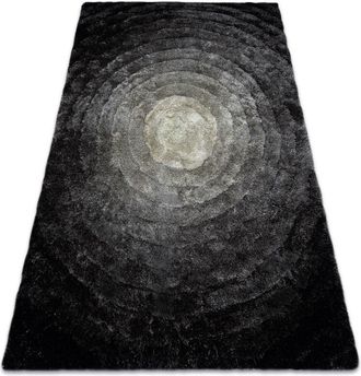 RugsX Rugsx - Alfombra moderno flim 008-B2 moderno, circulos - Structural gris grey 80x150 cm