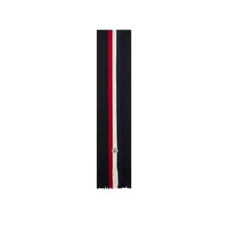 Moncler Moncler Tricolor Wool Scarf, Men, Black, Size: One Size