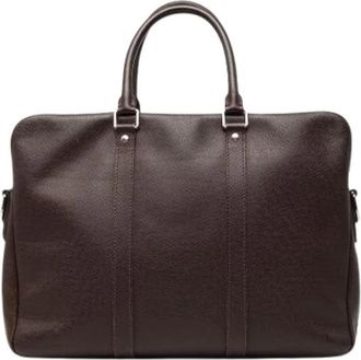 Louis Vuitton Pre-owned Business Bag - Heren - Vintage Handtas - Bruin - ONE Size - Leer - Vintage
