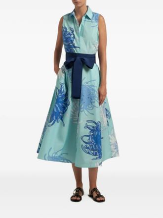 Sara Roka Carydra midi dress - Blue
