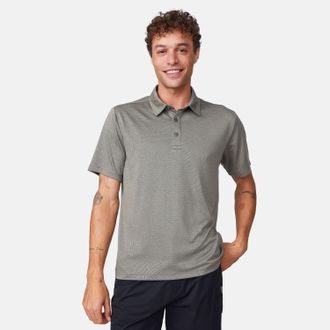 Free Country Mens Tech Jacquard Polo Shirt