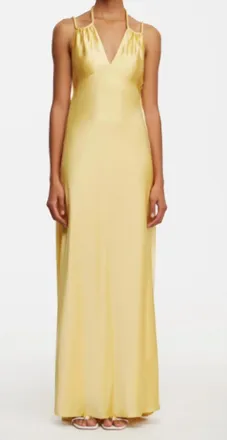 Acler Woodlake Maxi Dress In Yellow