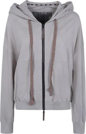 Ziggy Chen Sweatshirt Full Zip Hoodie Cropped