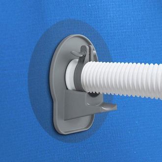 OEM Soporte Para Manguera De Piscina - Juego De Soportes Para Manguera - Estabilizador De Manguera - Protecci&oacute;n Contra Torceduras - 2 Piezas - Gris