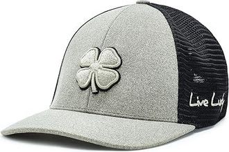Black Clover Perfect Luck 21 Hat Baseball Caps Heather Olive Hat/Black Mesh/3d Sand Clover : SM/MD, Polyester/Rayon/Spandex